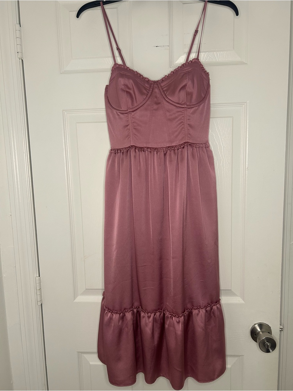 Abercrombie & Fitch Rose Pink Textured Strapless Dress